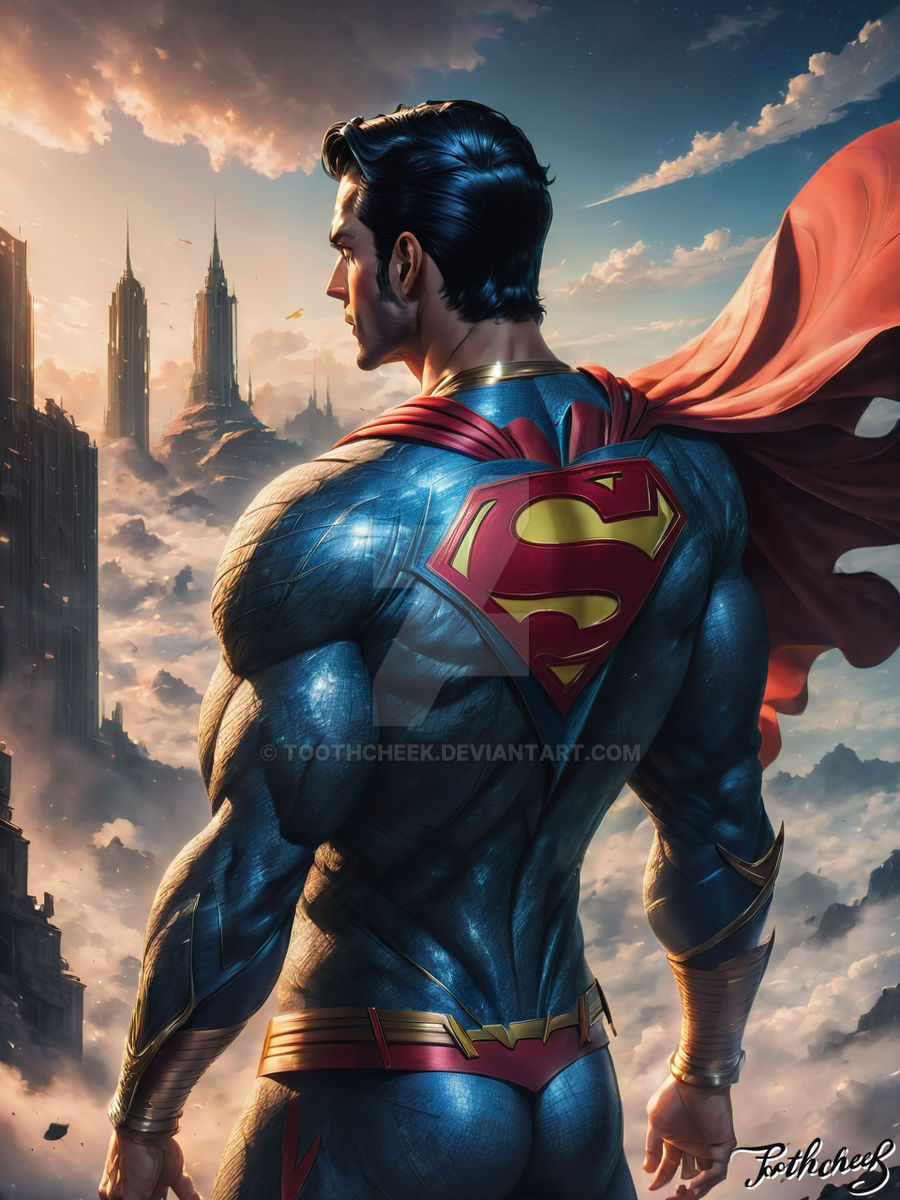 Superman Rear View Superman (back view) by Toothcheek on DeviantArt
