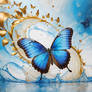 Daily Challenge Butterfly Blue Morpho