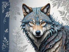 My Spiritual World Grey Wolf Totem