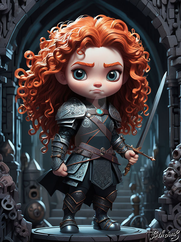Clash of the Princesses Merida (Portrait) by Toothcheek on DeviantArt
