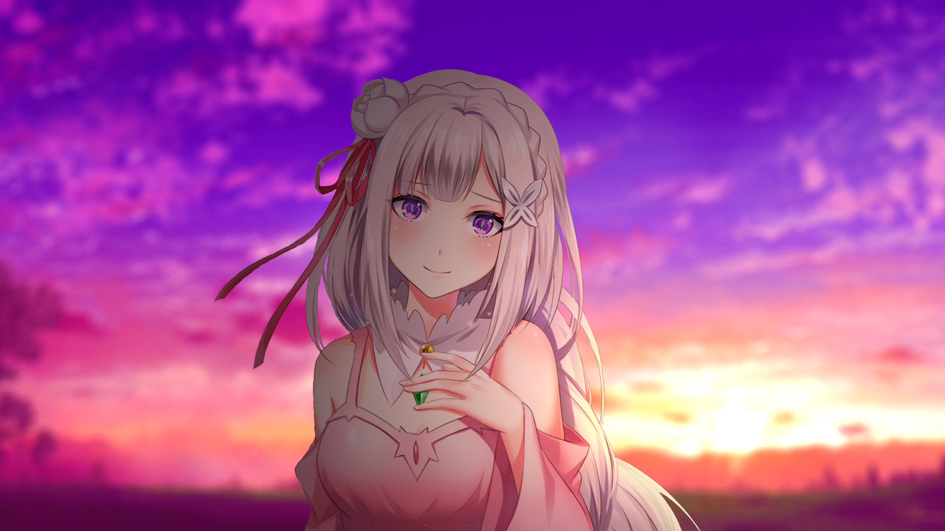 9. Emilia (Re:Zero) - wide 4