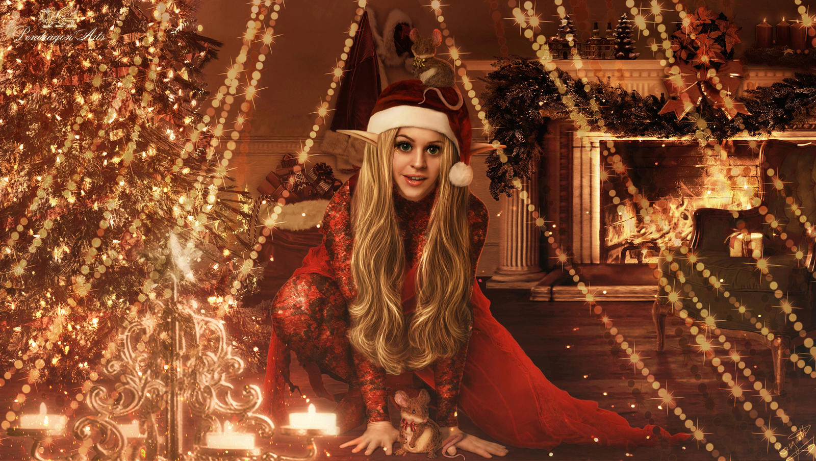 Not a Creature Was Stirring, Well Maybe a Few Mice by Pendragon-Arts