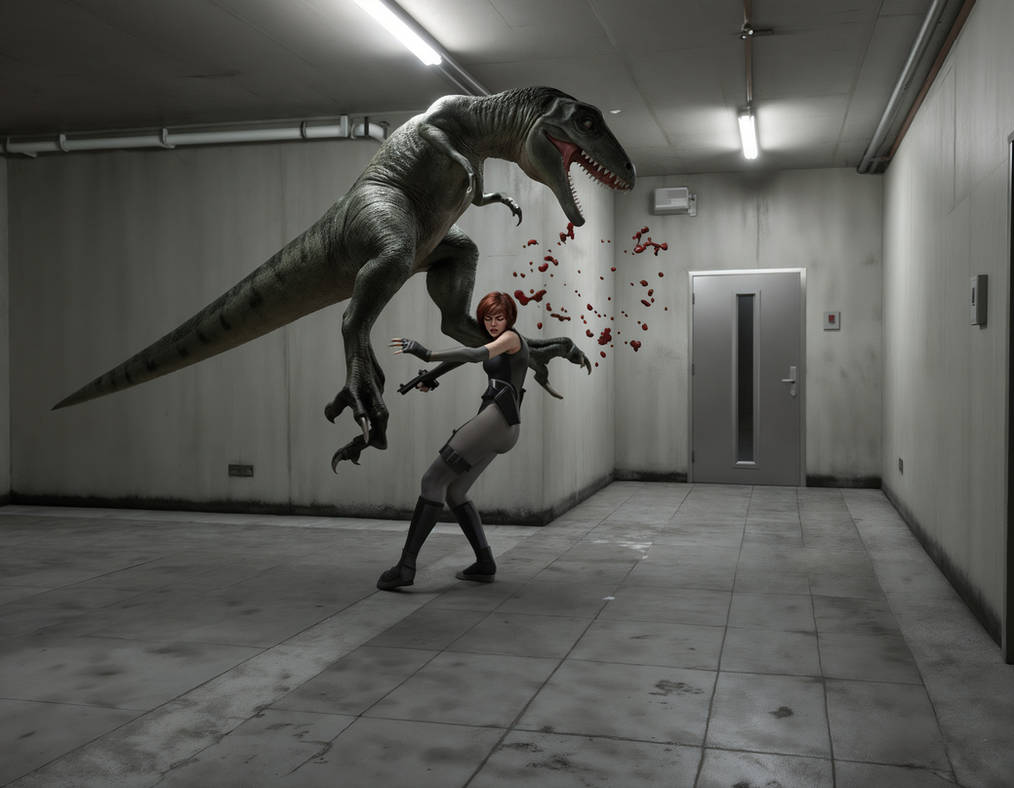 Aladar Raptors Attack velociraptor attacks Regina by seriyr91 on DeviantArt