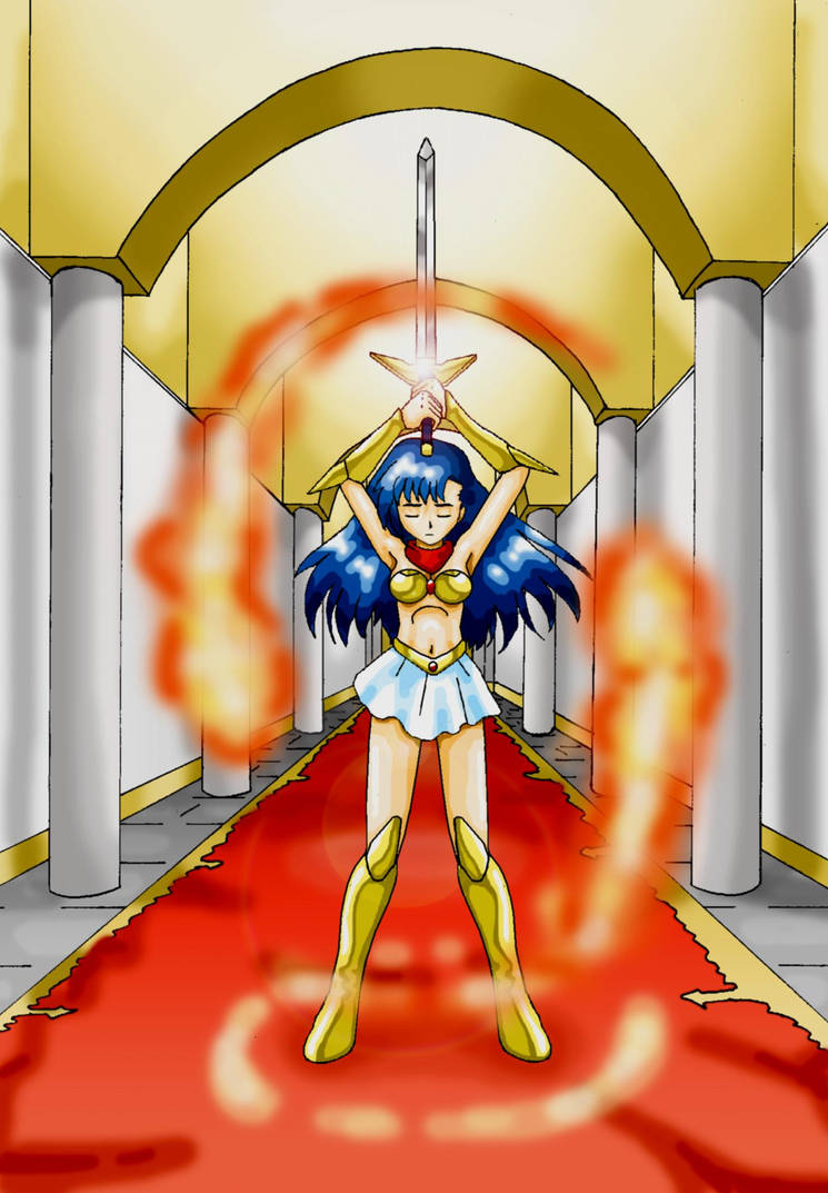 Yuko Summoning Raga Yuko casts Flame Ring by Cecihoney on DeviantArt