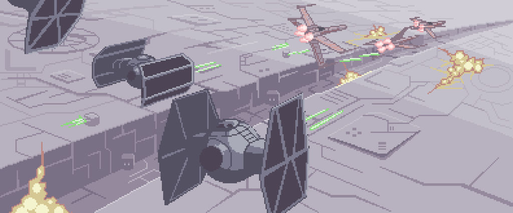 Dogfight at Deathstar for Jedi's project collab