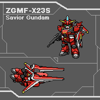 Pixelart - SD Savior Gundam by Cecihoney