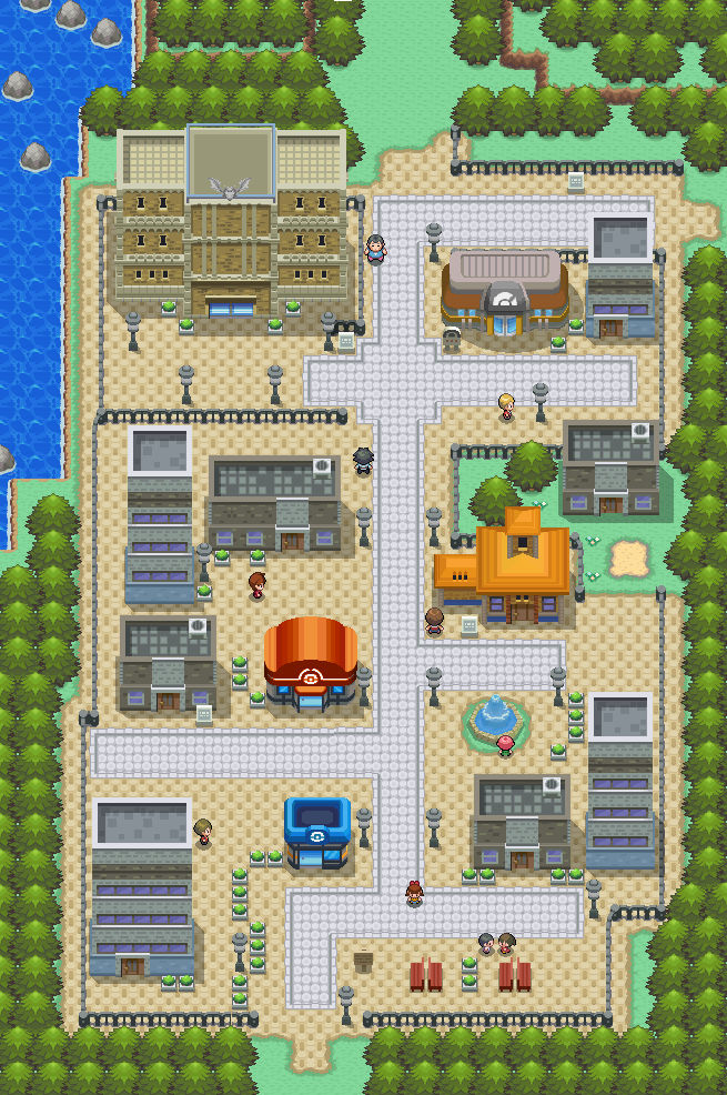 Rustboro city remake old by Mucrush on DeviantArt