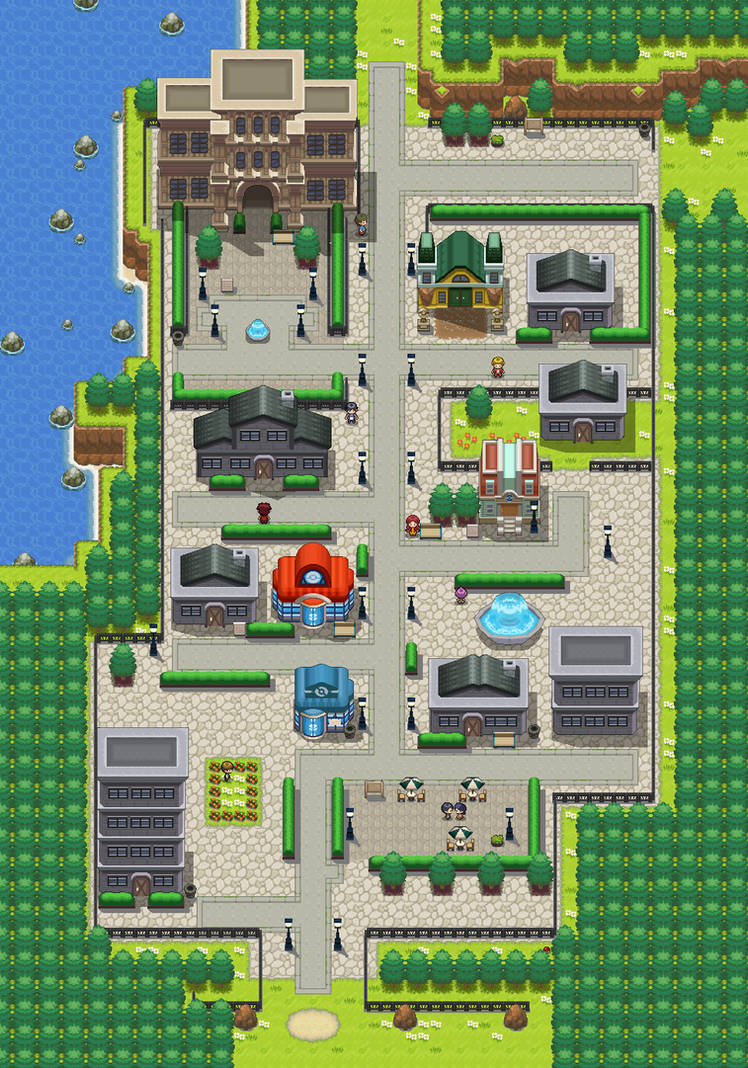 Rustboro City remake by Mucrush on DeviantArt