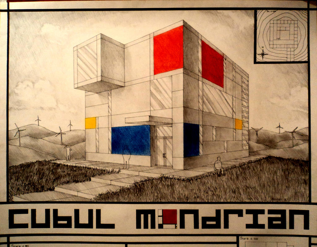 Mondrian's Cube Detail