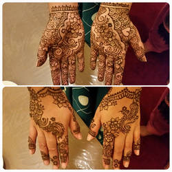 Simple bridal henna