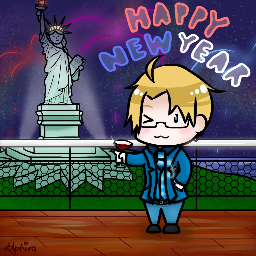 Chibi America: New Years 2017