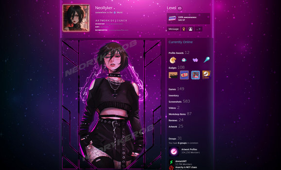 Mikasa #1 | Gothic Style Steam Artwork (Animated)