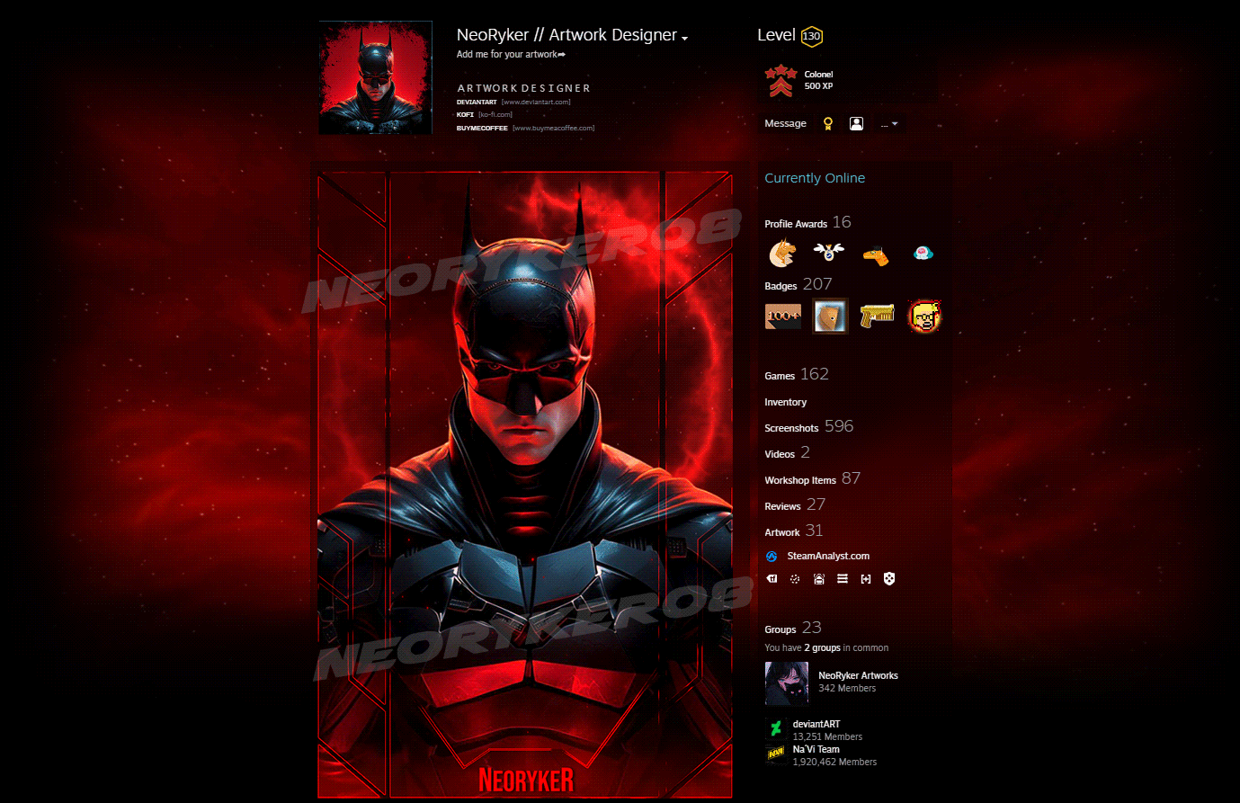 Steam Rip Batman The Batman #2 Steam Artwork (Animated) by NeoRyker08 on DeviantArt
