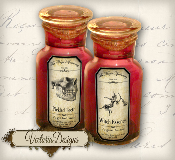 Halloween Apothecary Labels