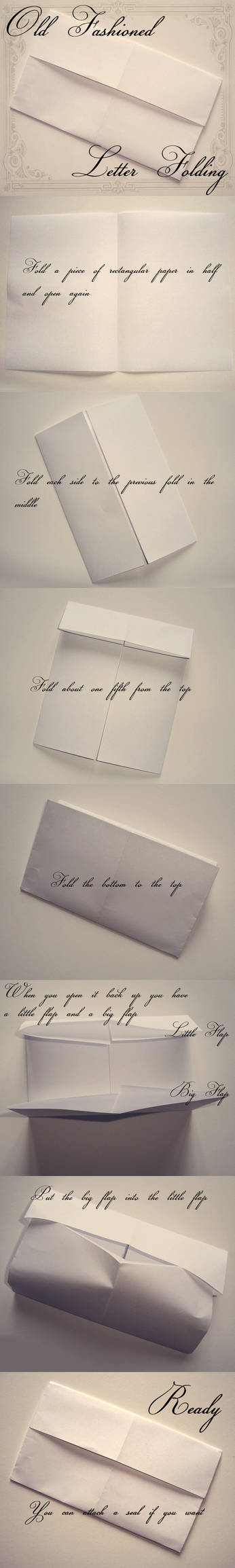 Old Fashioned Letter Folding by VectoriaDesigns