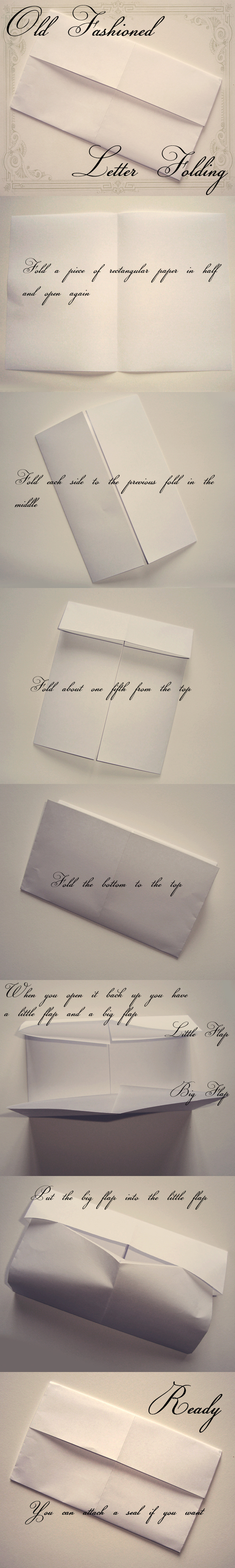 Old Fashioned Letter Folding by VectoriaDesigns
