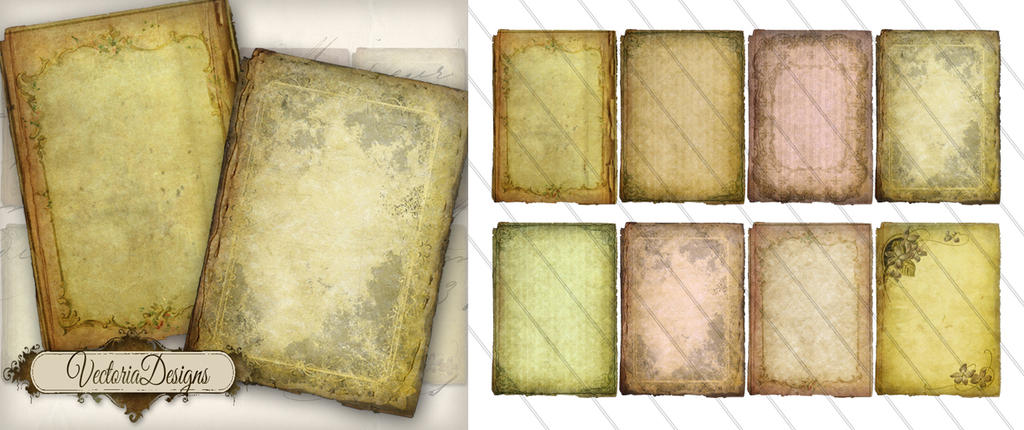 Printable Tattered Papers ATC Size By VectoriaDesigns On DeviantArt