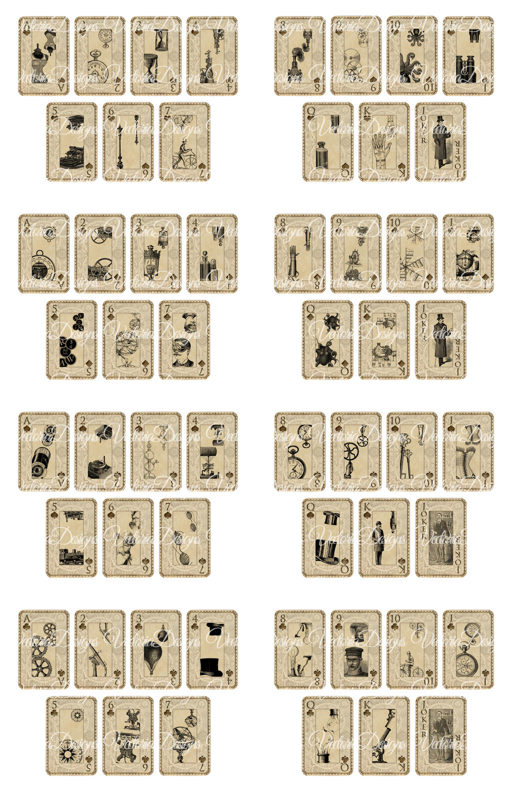 Printable Steampunk Playing Cards by VectoriaDesigns on DeviantArt printable-steampunk-playing-cards-by-vectoriadesigns-on-deviantart