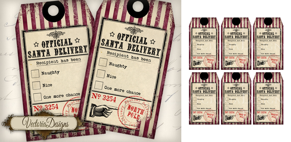 Naughty and Nice Christmas Gift Tags