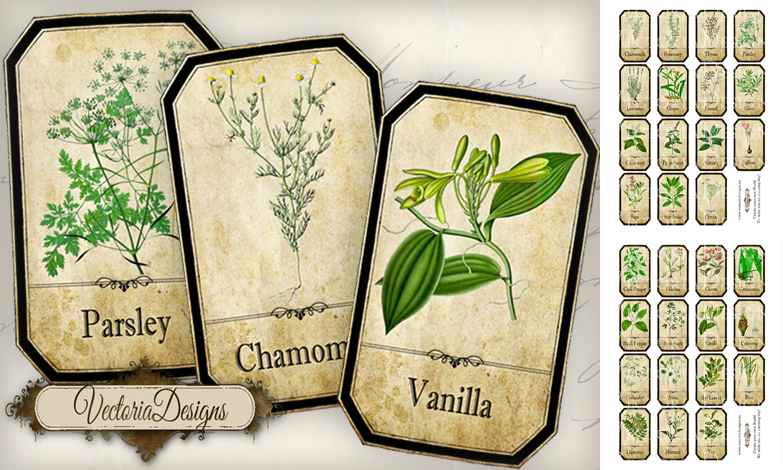 Printable Spice Labels