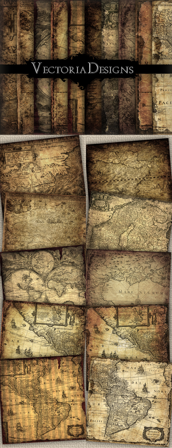 Vintage Maps Papers