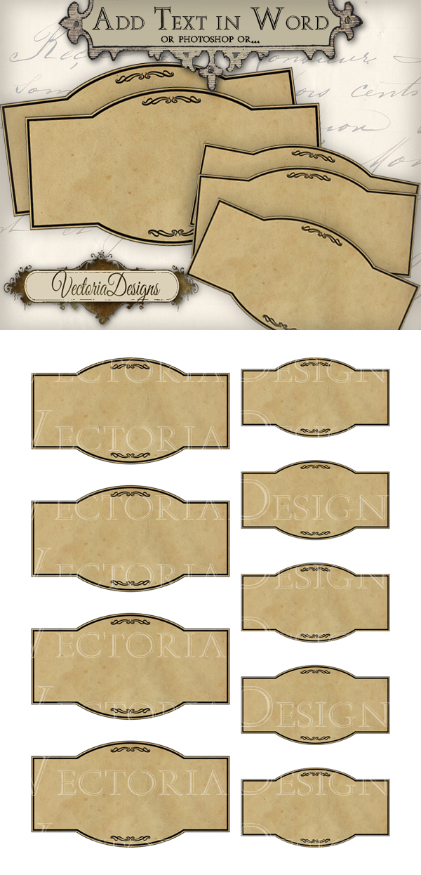 Printable Blank Apothecary Labels