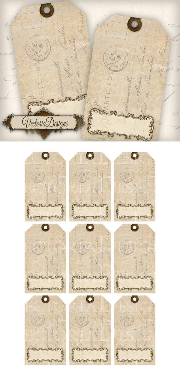 Printable Blank Tags By VectoriaDesigns On DeviantArt