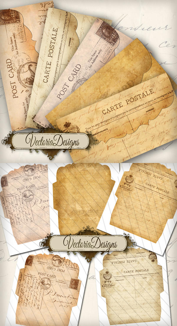 Printable Postcard Envelopes By VectoriaDesigns On DeviantArt