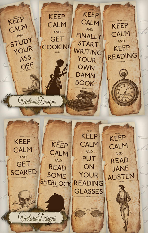 Printable Keep Calm Bookmarks By VectoriaDesigns On DeviantArt