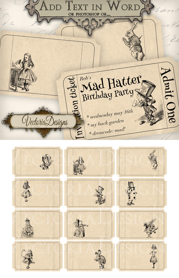 Printable editable Alice in Wonderland Tickets by VectoriaDesigns on DeviantArt printable-editable-alice-in-wonderland-tickets-by-vectoriadesigns-on-deviantart