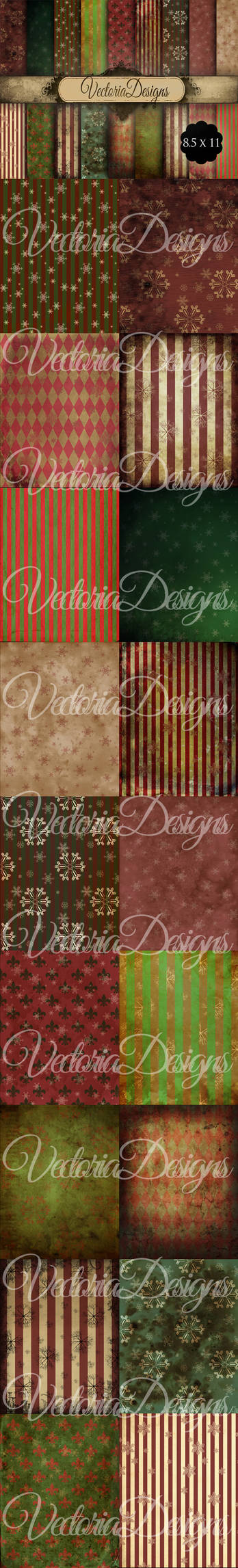 Grunge Christmas Papers