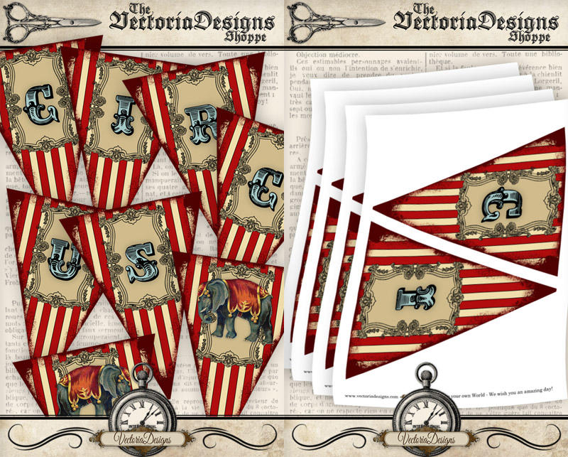 Printable Circus Banner By VectoriaDesigns On DeviantArt