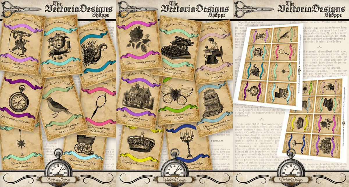Printable Fortune Teller Cards By VectoriaDesigns On DeviantArt