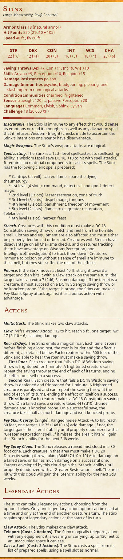 Stinx by blacksnake94 on DeviantArt