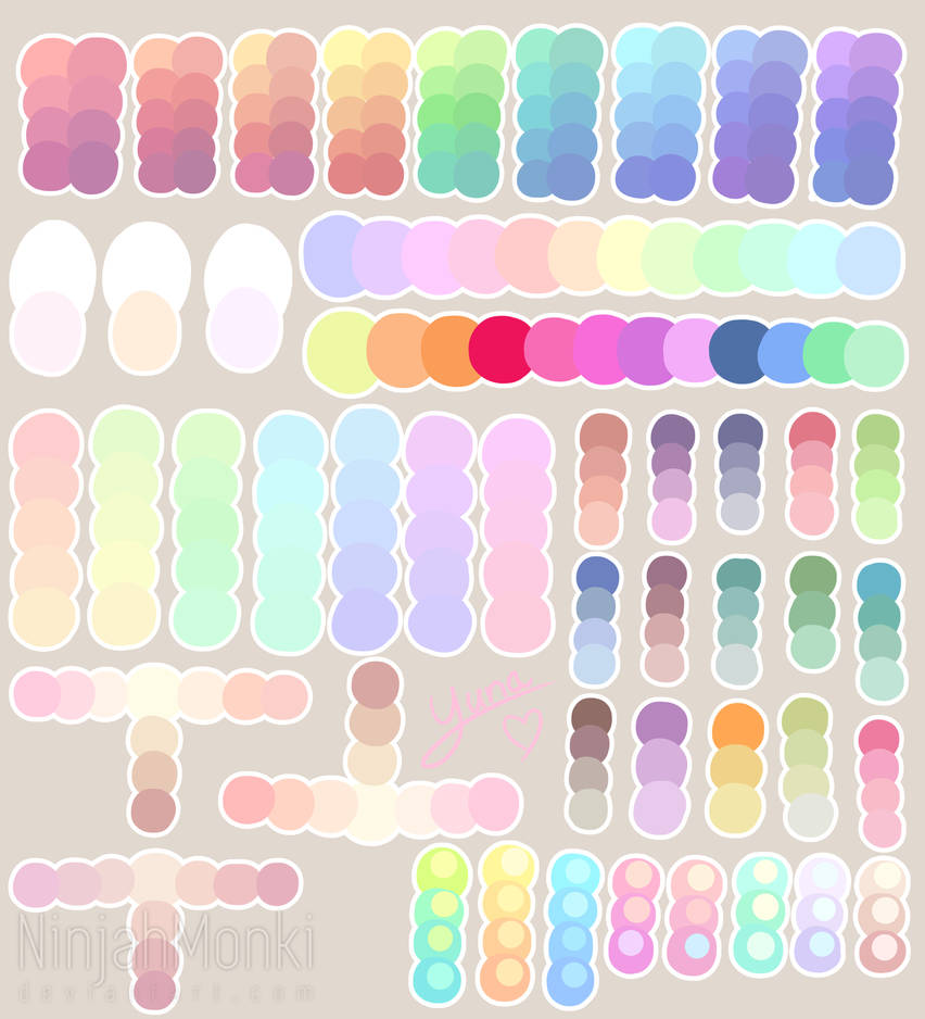 Pastel Colour Palette by NinjahMonki