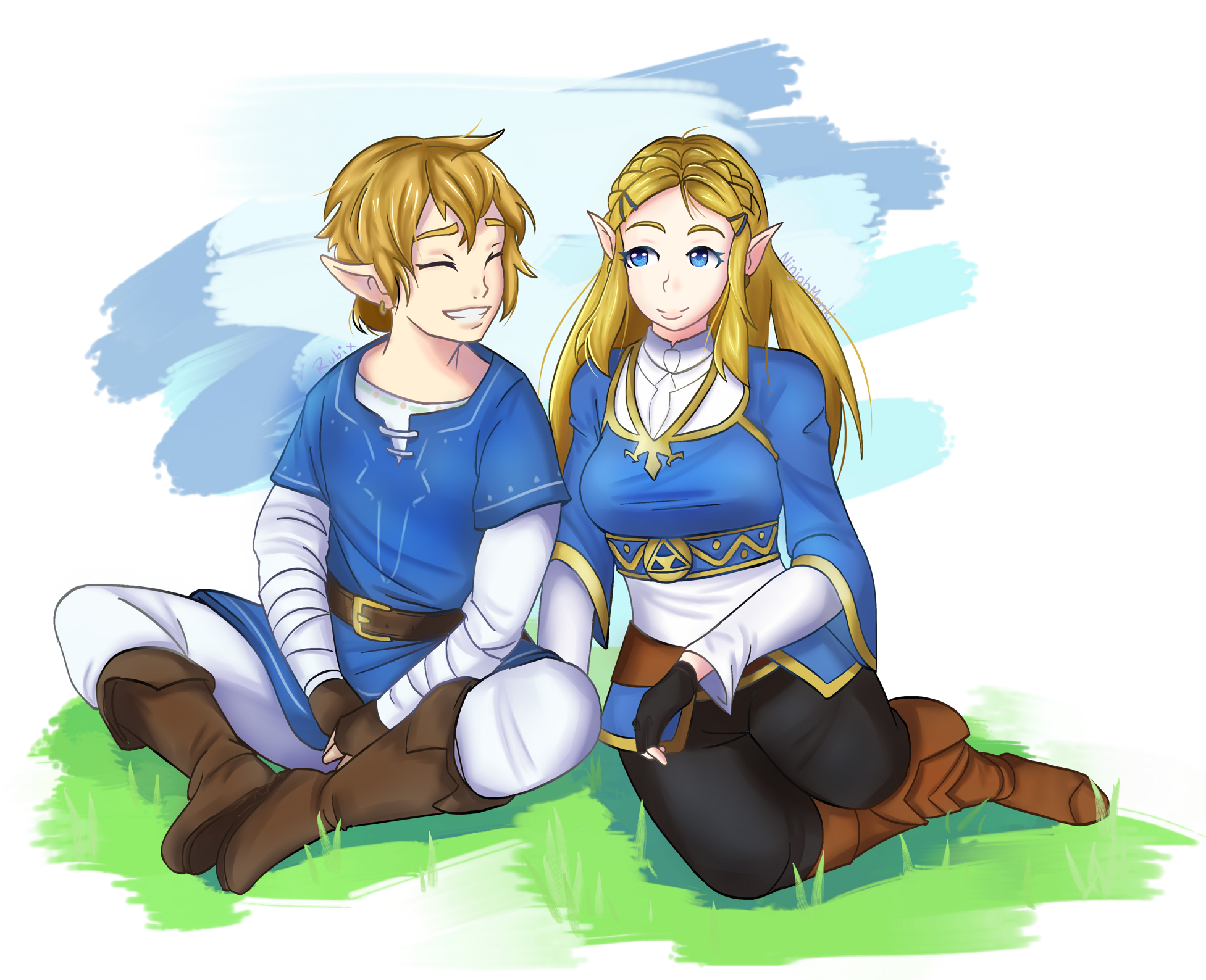 Breath of the Wild Link & Zelda 