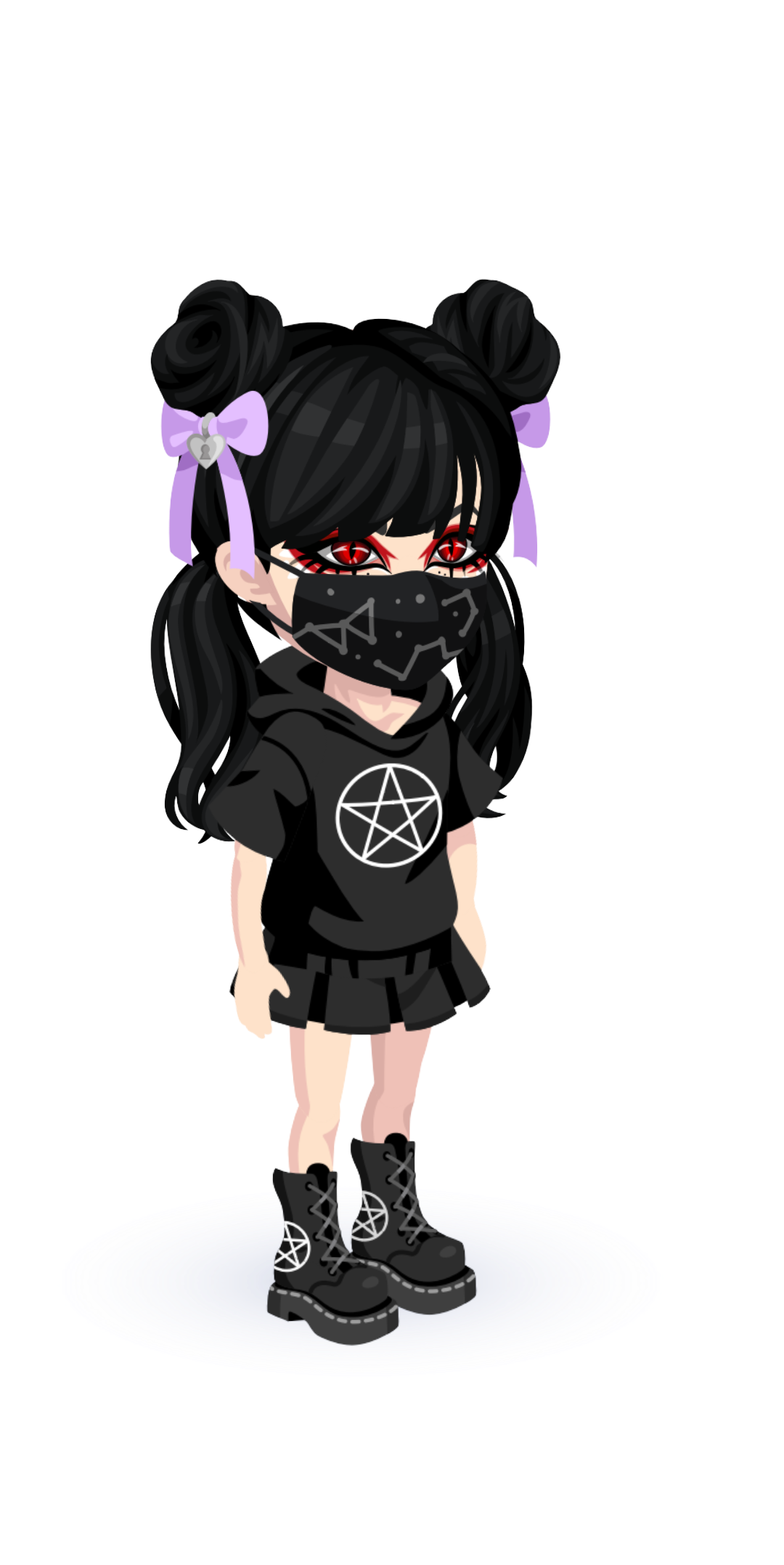 black demon•, gacha outfit
