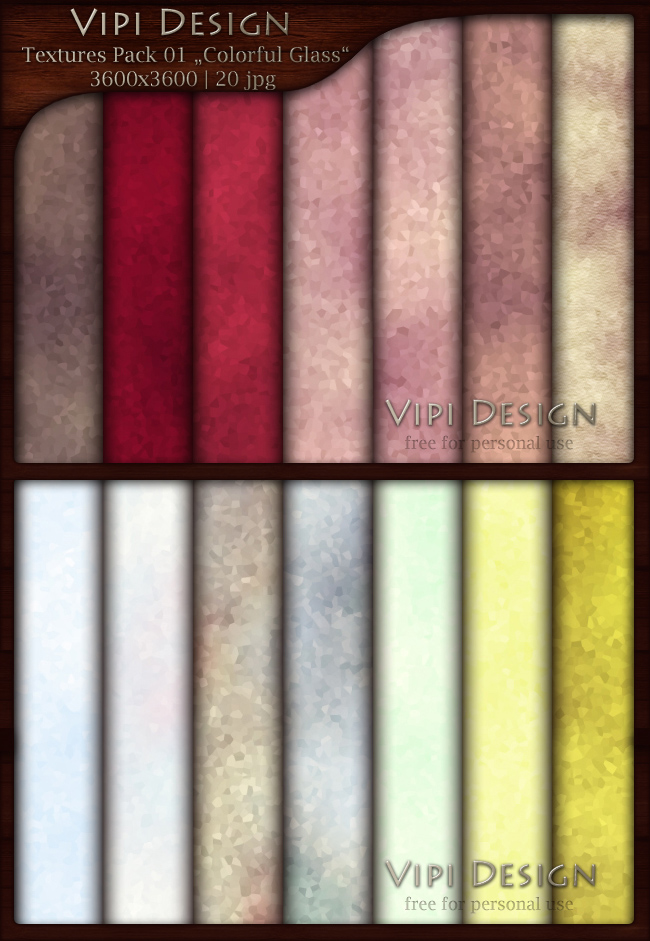 Textures Pack 01 - Colorful Glass