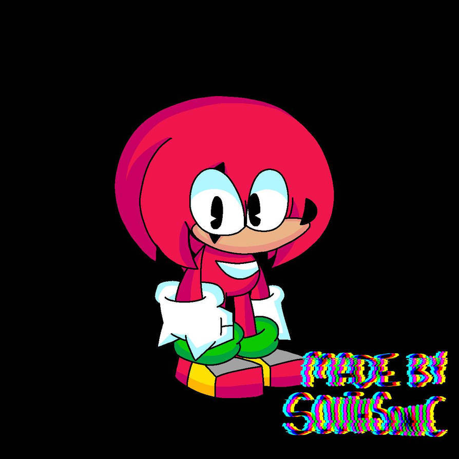 Me Knuckles (BY ME) Knuckles The Echidna (redesign) by Grandoas on DeviantArt