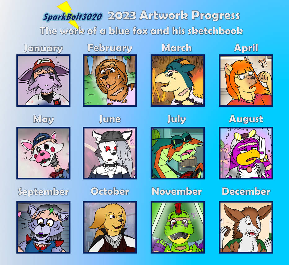2023 Art Progress Sheet By Sparkbolt3020 On Deviantart 2023 Art Progress Sheet By Sparkbolt3020 On Deviantart
