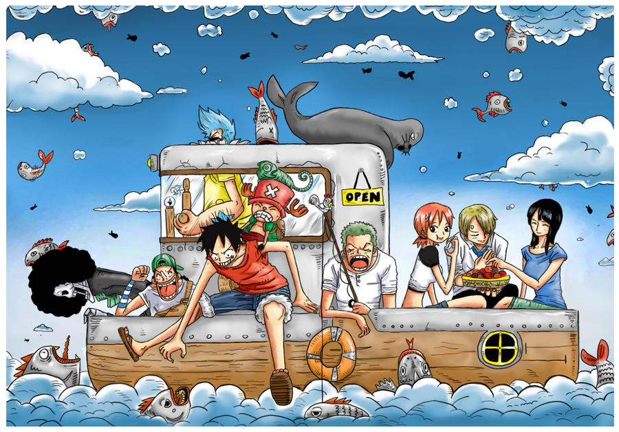 One Piece : Raining Fish by JERRYABISTADO on DeviantArt