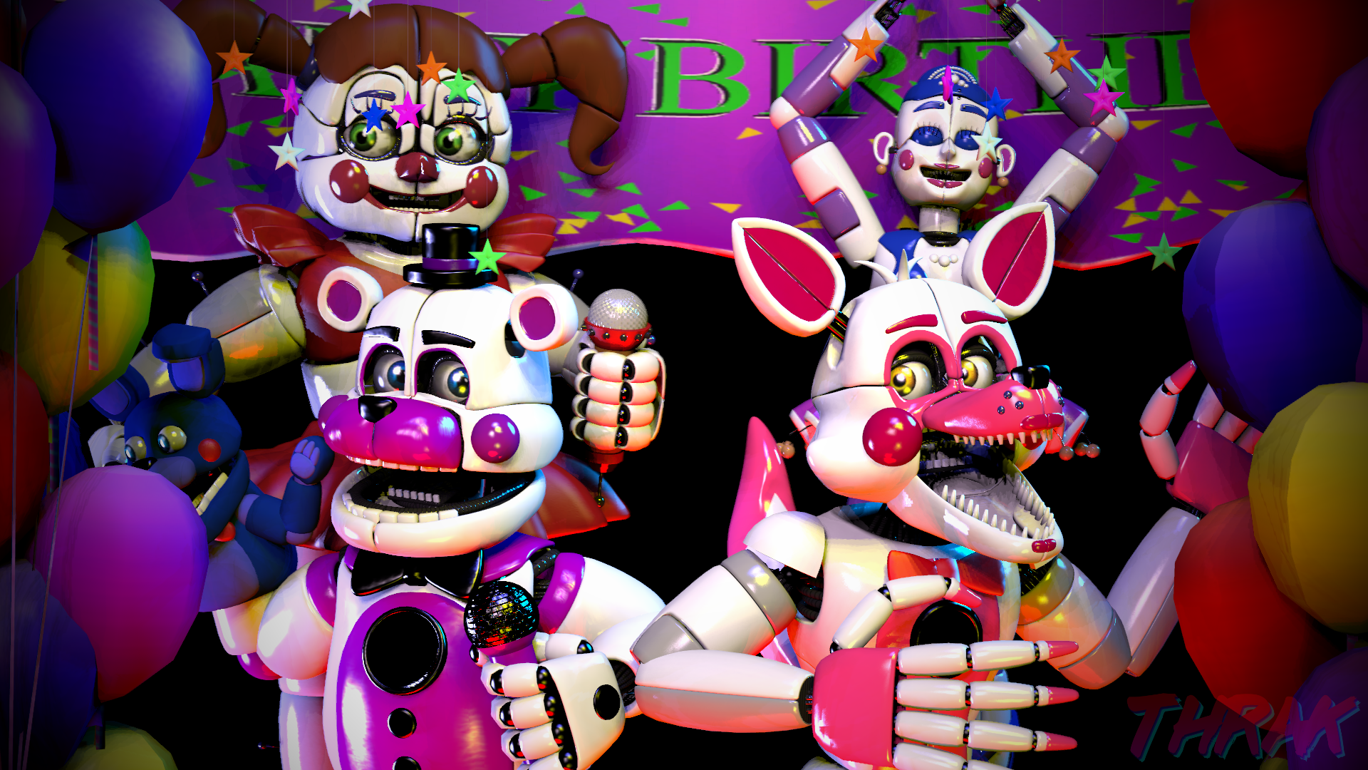 fnaf 1 and sister location - online puzzle