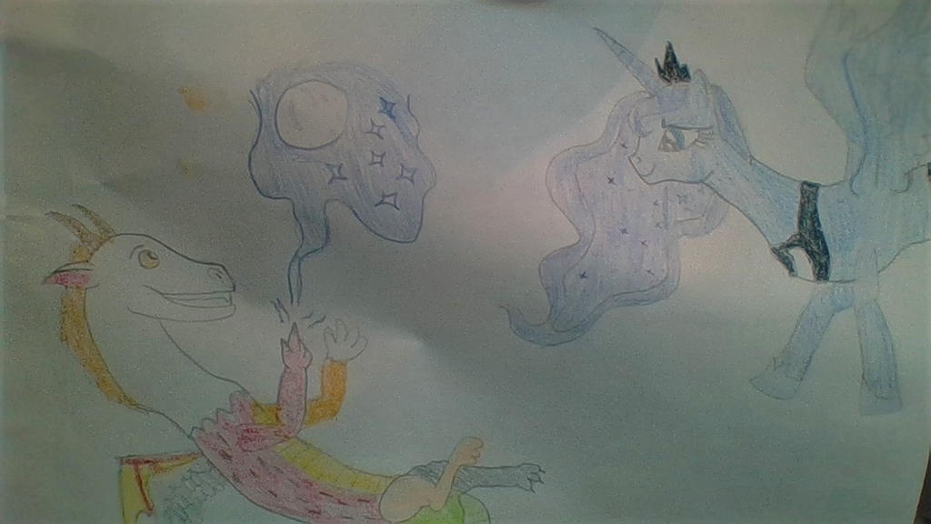 Blithe having fun with Luna by Dracorider19 on DeviantArt