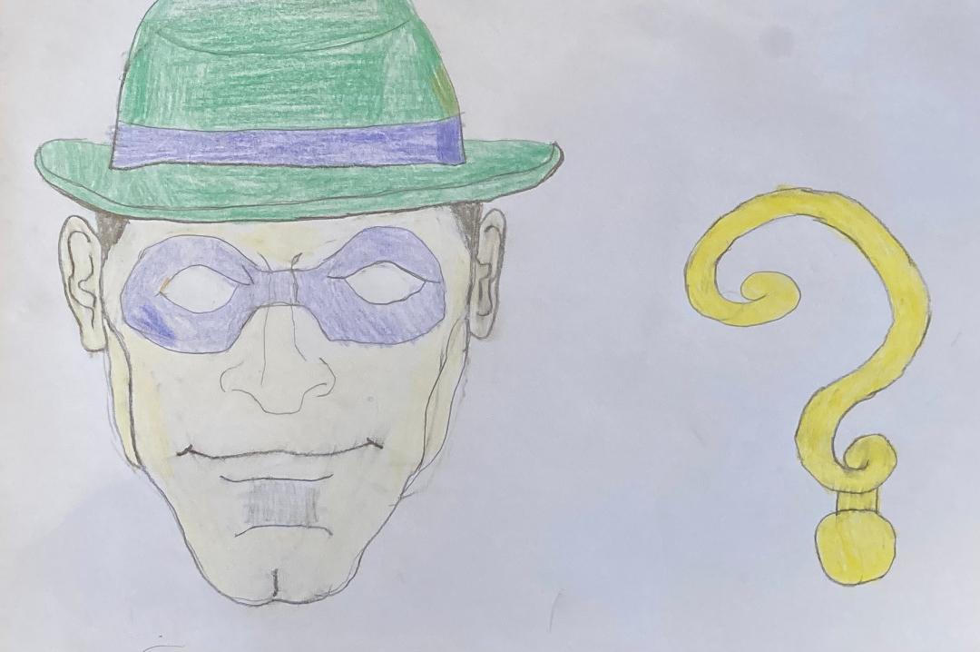 Riddler face and symbol by Dracorider19 on DeviantArt