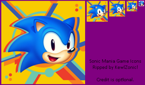 Sonic Mania Game Icons/Logos
