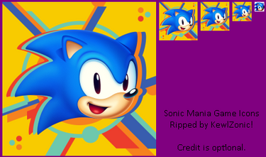 Sonic Mania Game Icons/Logos