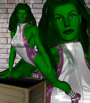 Portrait of a She Hulk