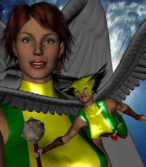 Portrait of a HawkGirl