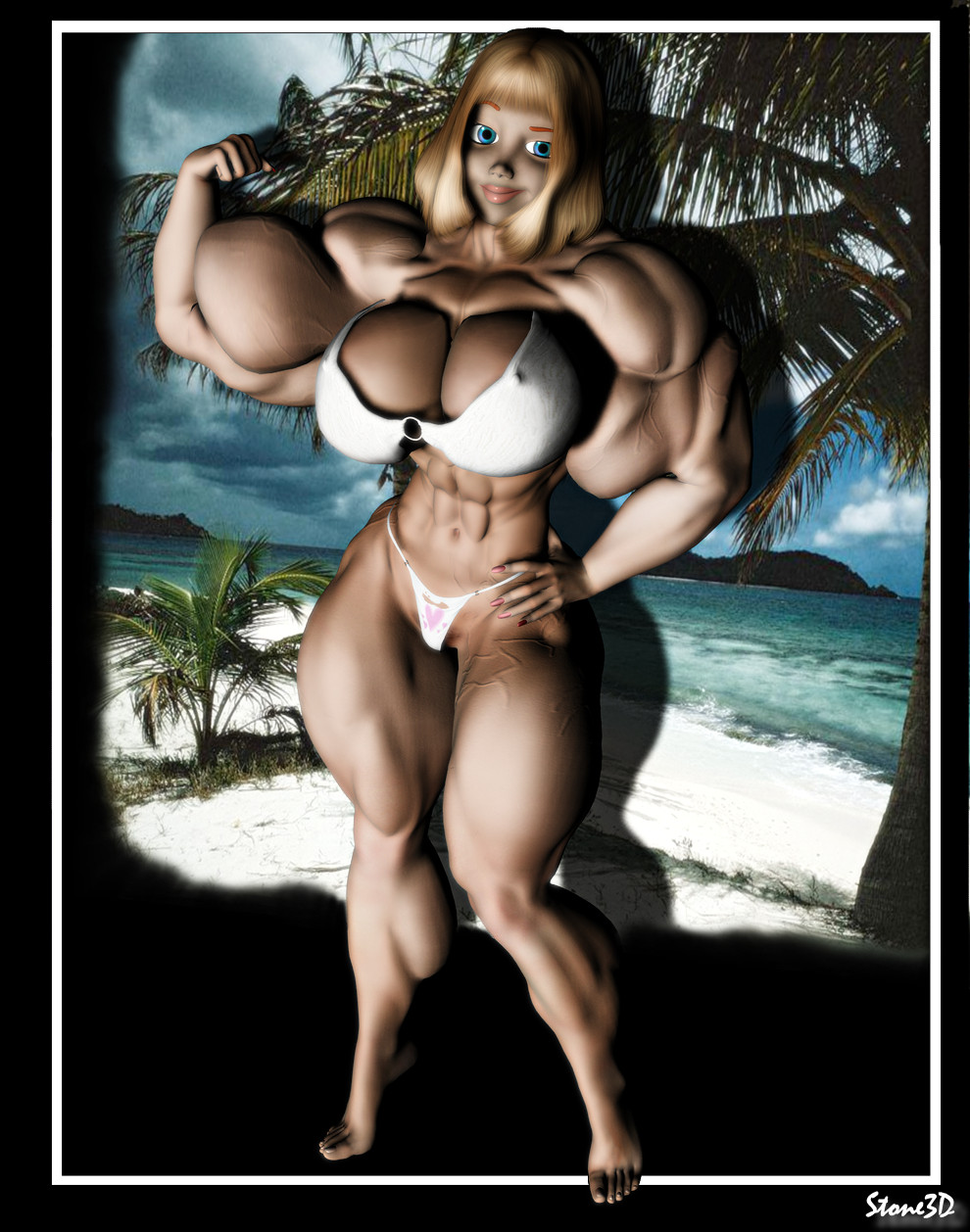 'TOONFACE' MuscleGirl