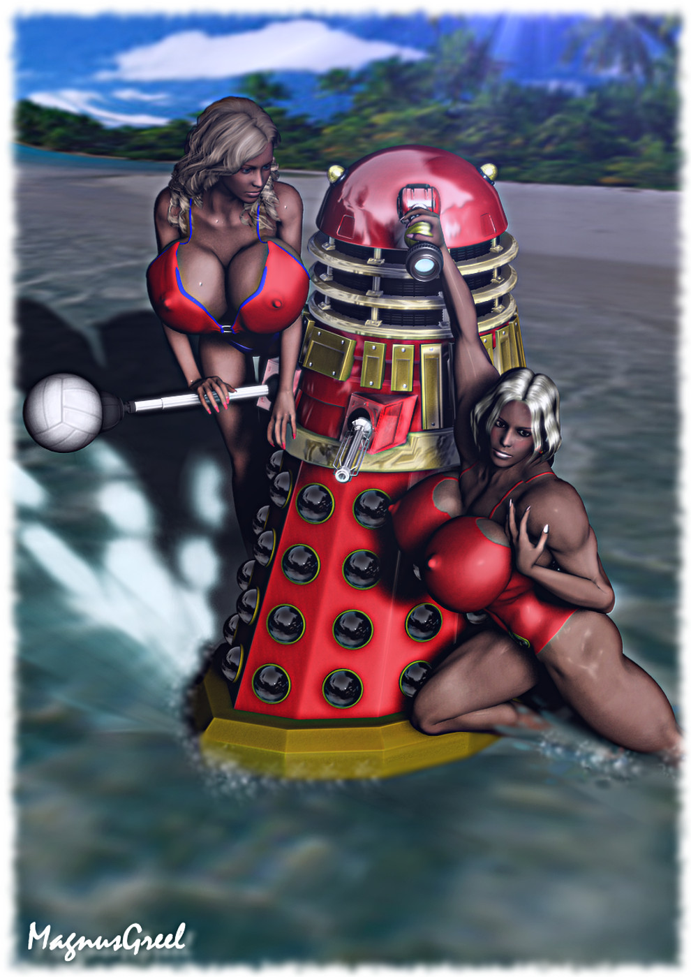 Dalek Beach Time Fun